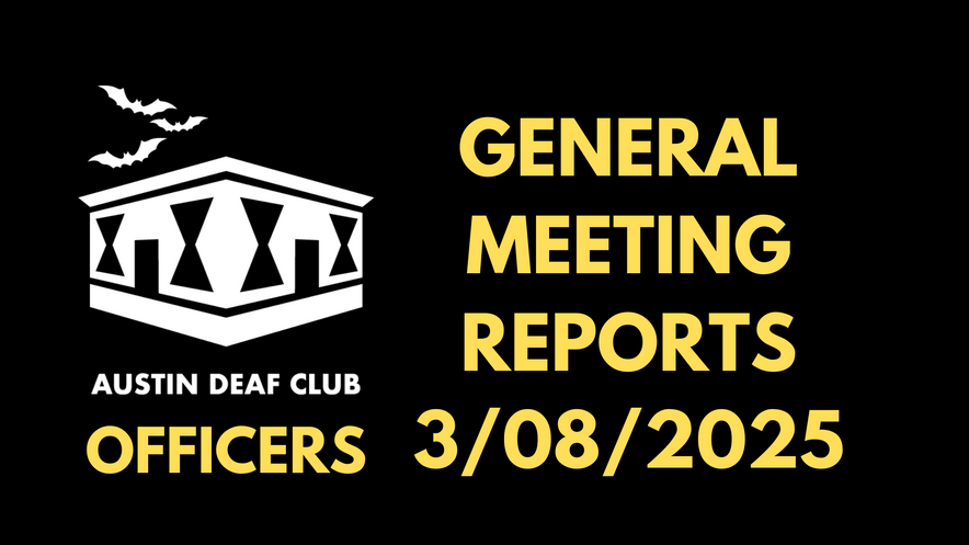 General Meeting Report 3-8-2025